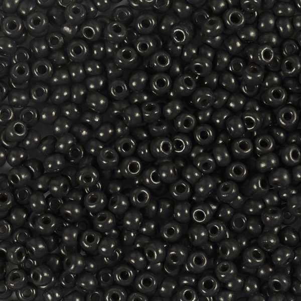 Rocaillep�rlor matta frozen Svart 3 mm 25 g