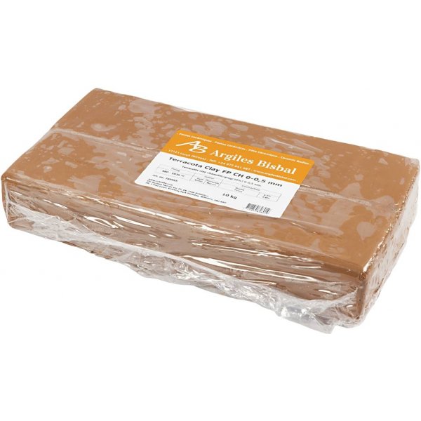 Rödlera med chamotte - 10 kg Rödlera med chamotte - 10 kg