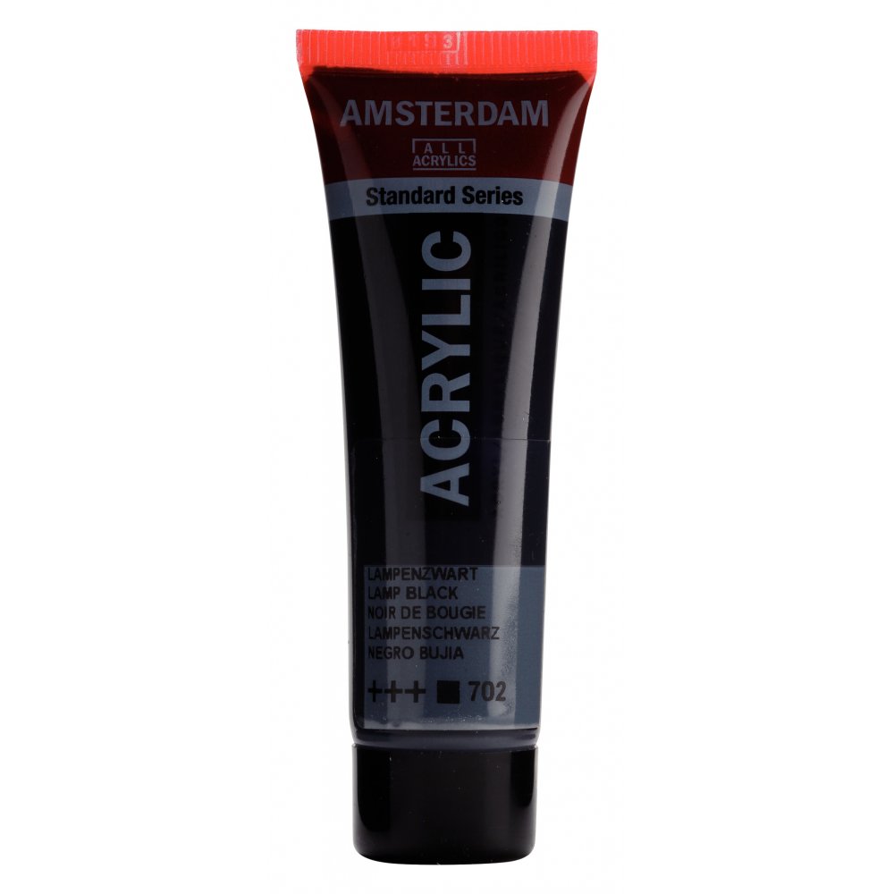 Akrylmaling Amsterdam 20 ml - Lamp Black - Akrylfarver, Kunstnerfarver