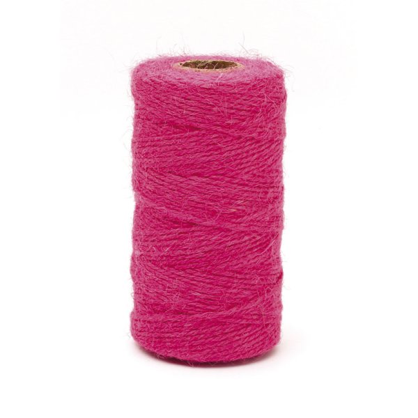 Rosa jutesnöre 2 mm x 100 m Rosa jutesnöre 2 mm x 100 m