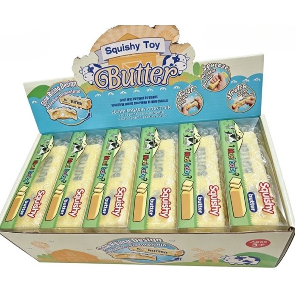 Squishy Crunchy Smør 13 cm - Voks Knæk Squishy Crunchy Smør 13 cm - Voks Knæk