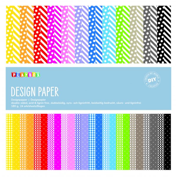 Designblock 305 x 305 mm - 24 ark