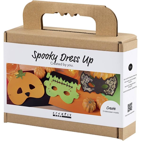 DIY-sæt Masker Halloween farver 3 masker - Håndværkssæt DIY-sæt Masker Halloween farver 3 masker - Håndværkssæt