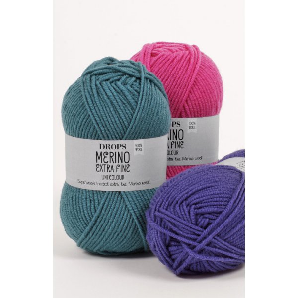 Drops Merino Extra Fine garn - 50g (ca 30 olika färgval) Drops Merino Extra Fine garn - 50g (ca 30 olika färgval)
