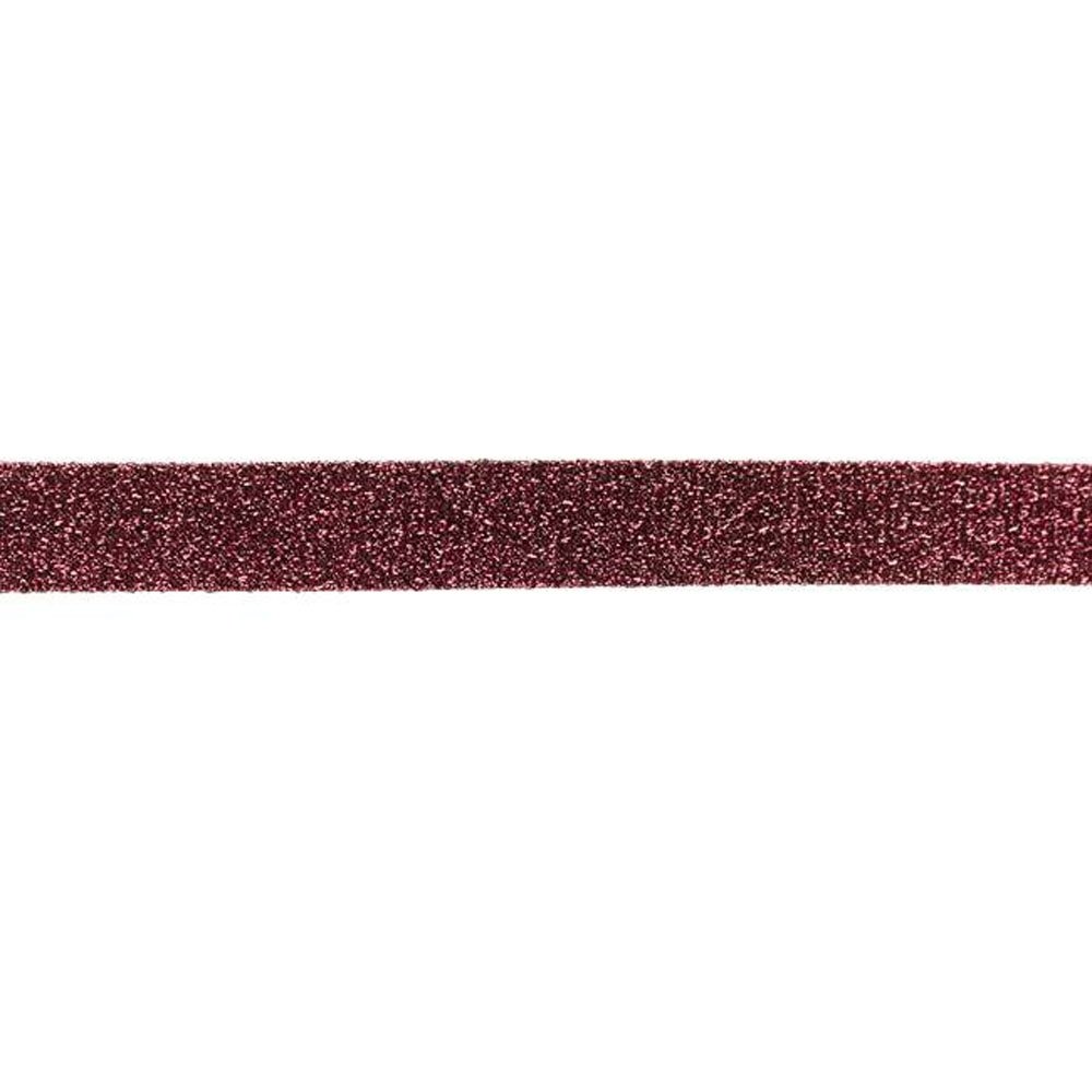 Bias Glitterbånd 2 cm - Mørk rosa - Dekorationsbånd - Øvrige, Bånd & dekorationsbånd, Tekstilbånd & snor
