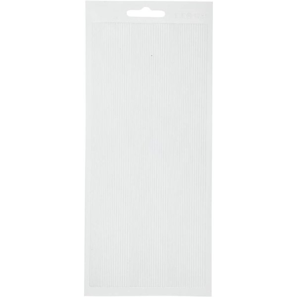 Stickersbård självhäftande 10x23 cm Vit - 1 ark Stickersbård självhäftande 10x23 cm Vit - 1 ark