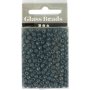 Rocaillepärlor 4 mm Matt Frozen Mörkgrå 25 g Rocaillepärlor 4 mm Matt Frozen Mörkgrå 25 g