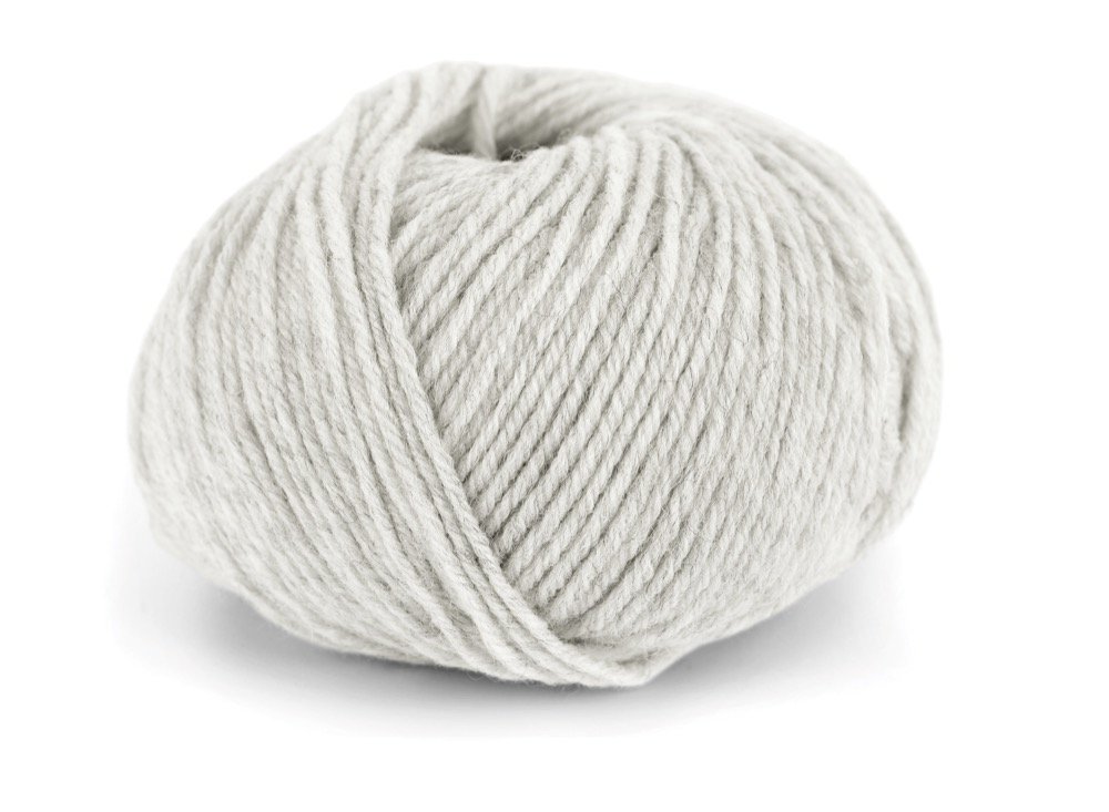 Lanolin Wool - Lysegrå Meleret (1421) - Lanolin Wool Garn, Uldgarn, Garn, Strikke, hækle, knytte og væve