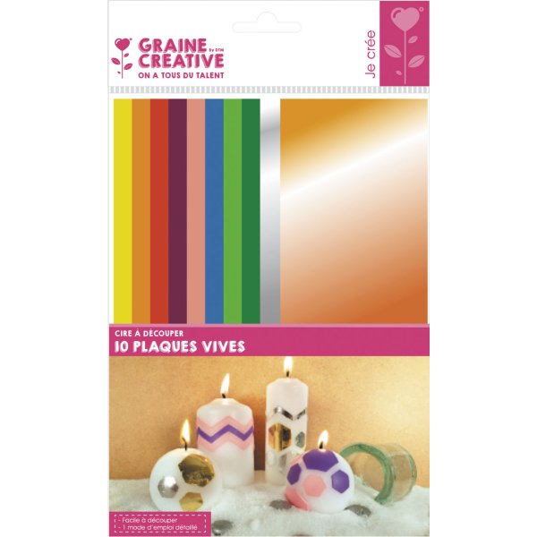 Färgglada vaxark för utklipp 6,5 x 15 cm, 10-pack Färgglada vaxark för utklipp 6,5 x 15 cm, 10-pack
