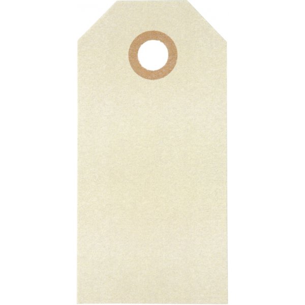 Manillamärken - cream - 4 x 8 cm - 1000 st Manillamärken - cream - 4 x 8 cm - 1000 st