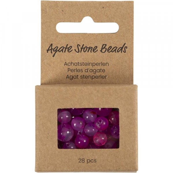Agatp�rlor rosa 10x10-15x6 mm - 28 st.