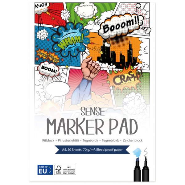 Tuschblok A5 70 g 50 ark FSC�