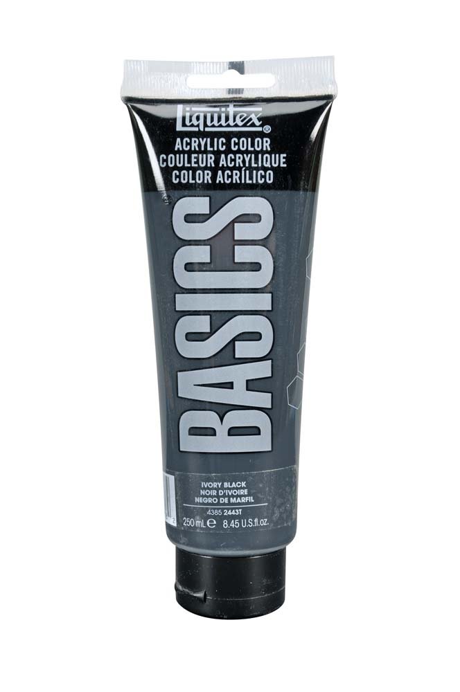 Akrylfärg Liquitex 250 ml - 244 Ivory black - Akrylfärger, Konstnärsfärger