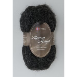 Viking garn Alpaca Maya 50g Koksgr (703)