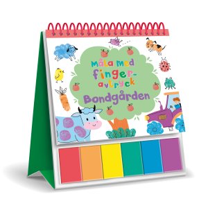 Mal med fingeravtrykk Bondegård - fargeleggingsbok med fingermaling Mal med fingeravtrykk Bondegård - fargeleggingsbok med fingermaling