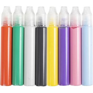 Highlighters - Blandede farver - 8 x 30 ml