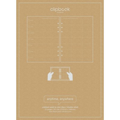 Veckoplan till Filofax Clipbook A5 - Odaterad