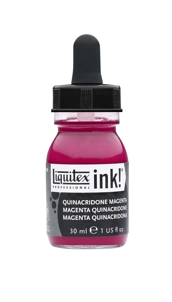 Akrylblæk Liquitex 30 ml - 114 Quinacridon magenta - Tusch & Blæk, Kunstnerfarver