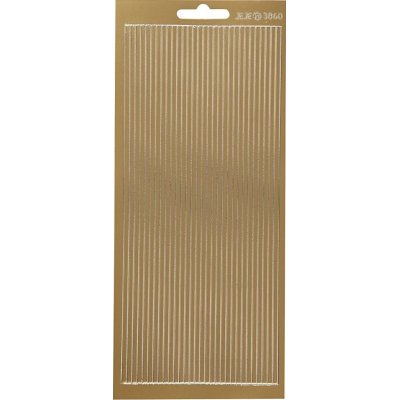 Klistermrker - guld - kanter - 10 x 23 cm