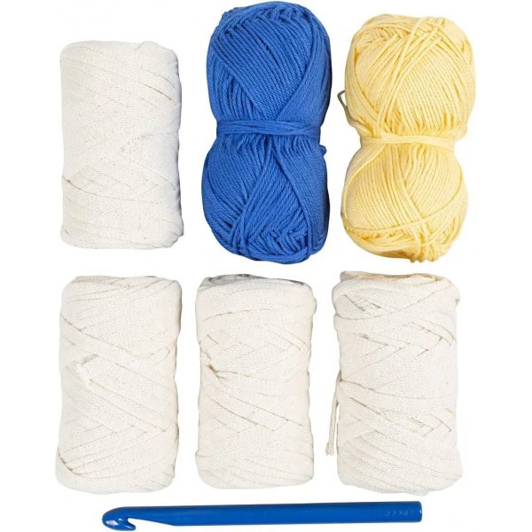 DIY Kit Virkning, Grov fiskarhatt DIY Kit Virkning, Grov fiskarhatt