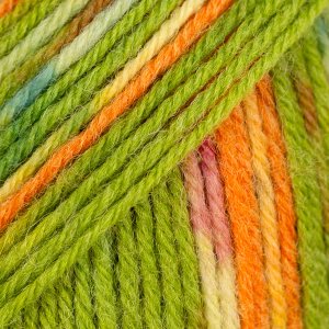 DROPS Fabel Print garn 50g - Guacamole (151)