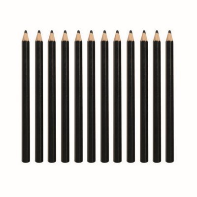 Fargeblyanter XL - 12 svarte blyanter