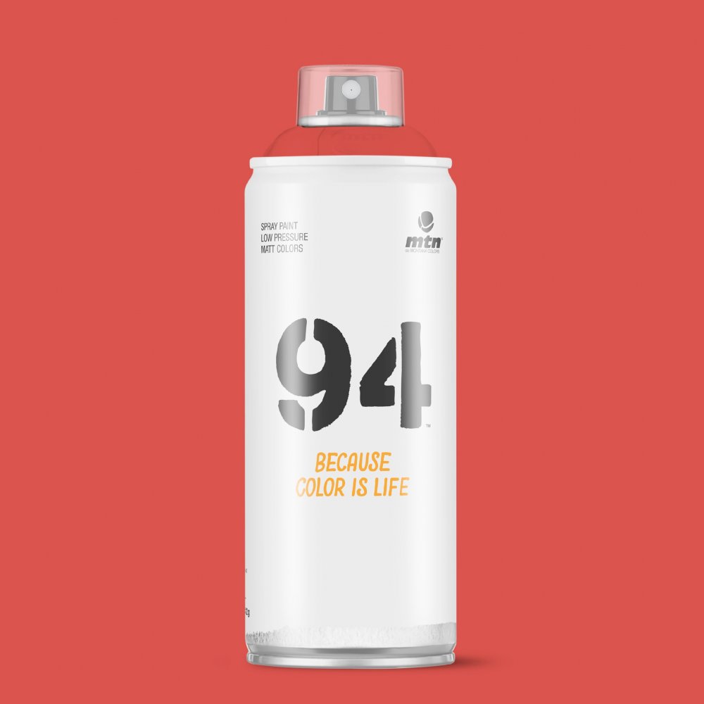 MTN 94 400 ml - RV-3017 Fever Red - Spraybokser, Spraymaling, Hobbymaling