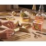 Sj�lvh�ftande spegelband facetterat - guld