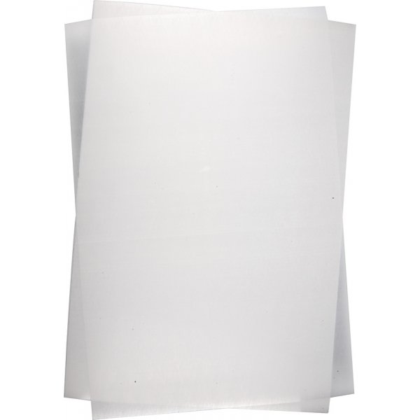 Krympe plastplater - Matt hvit - 10 ark Krympe plastplater - Matt hvit - 10 ark