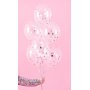 Konfettiballonger med cirklar 30 cm silver - 6-pack Konfettiballonger med cirklar 30 cm silver - 6-pack