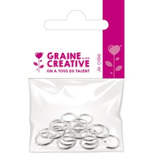 Ringar för smyckestillverkning, silverfärgade, 20-pack Ringar för smyckestillverkning, silverfärgade, 20-pack