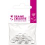Ringar för smyckestillverkning, silverfärgade, 20-pack Ringar för smyckestillverkning, silverfärgade, 20-pack