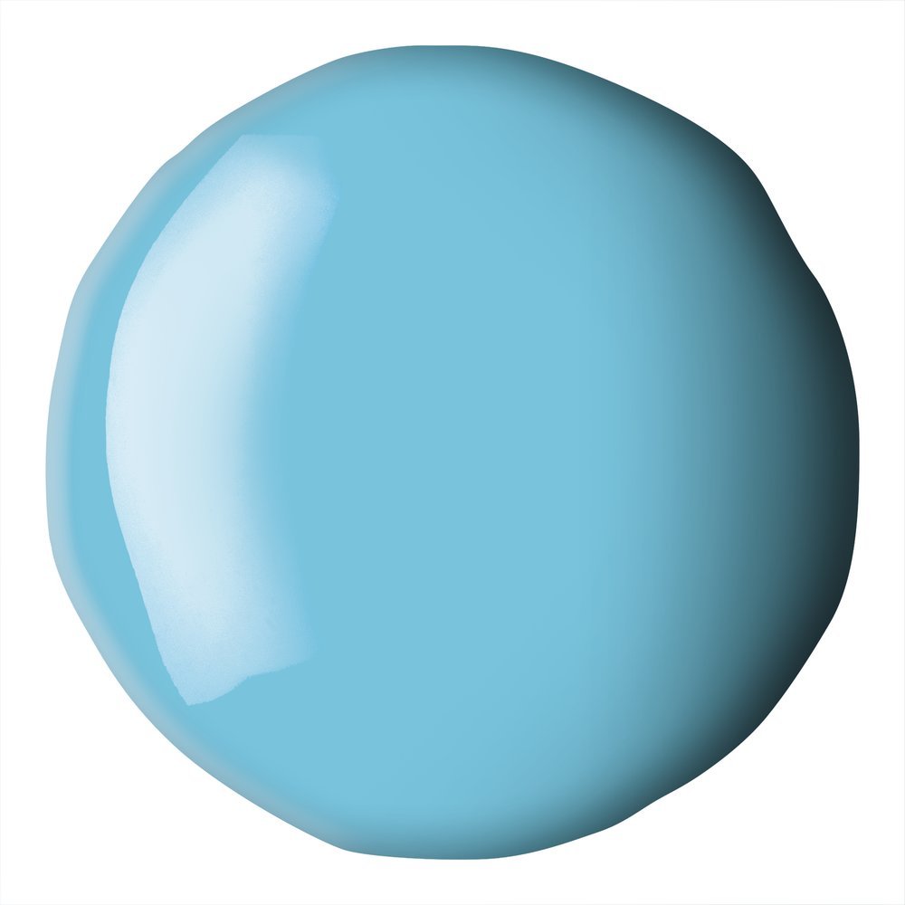 Akrylfärg - Liquitex Basics Fluid - 118ml - Light Blue Permanent - Akrylfärger, Konstnärsfärger