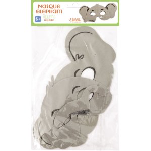 Elefantmaske i filt med strikk Elefantmaske i filt med strikk