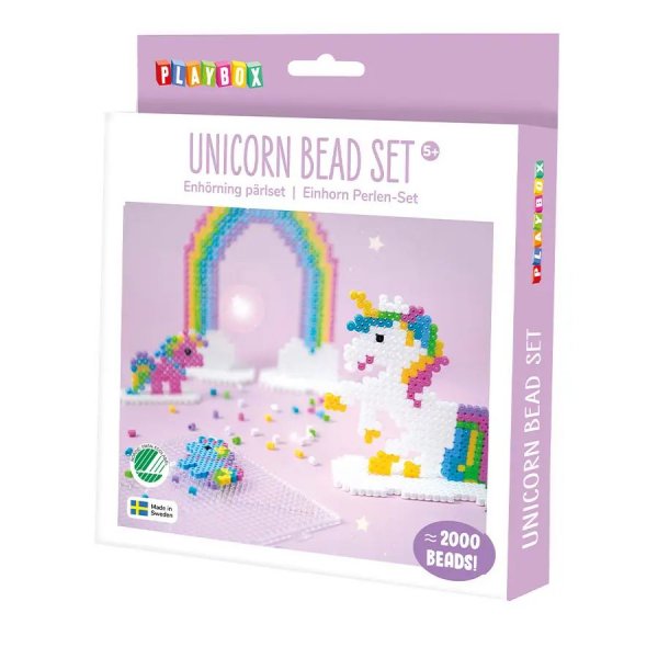 P�rlset Enh�rning - Kreativt pysselset med r�rp�rlor