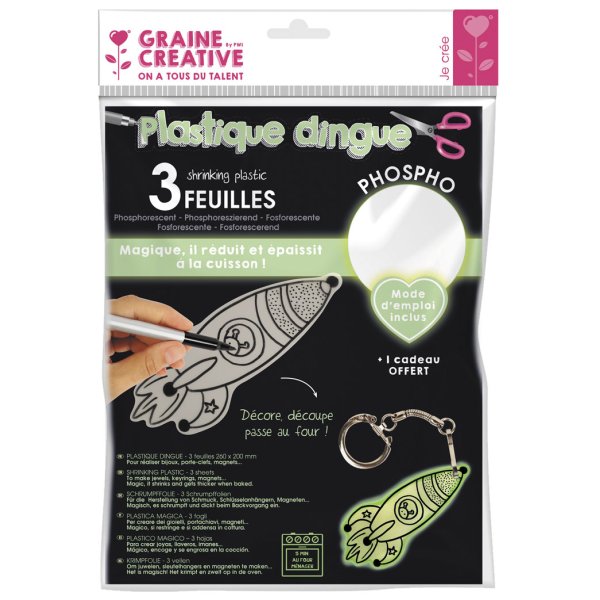 3-pack lysande krympplastark 20 x 26 cm