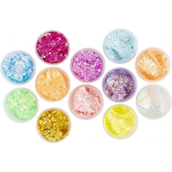Glitter clay, mixade färger, 72x20 ml Glitter clay, mixade färger, 72x20 ml