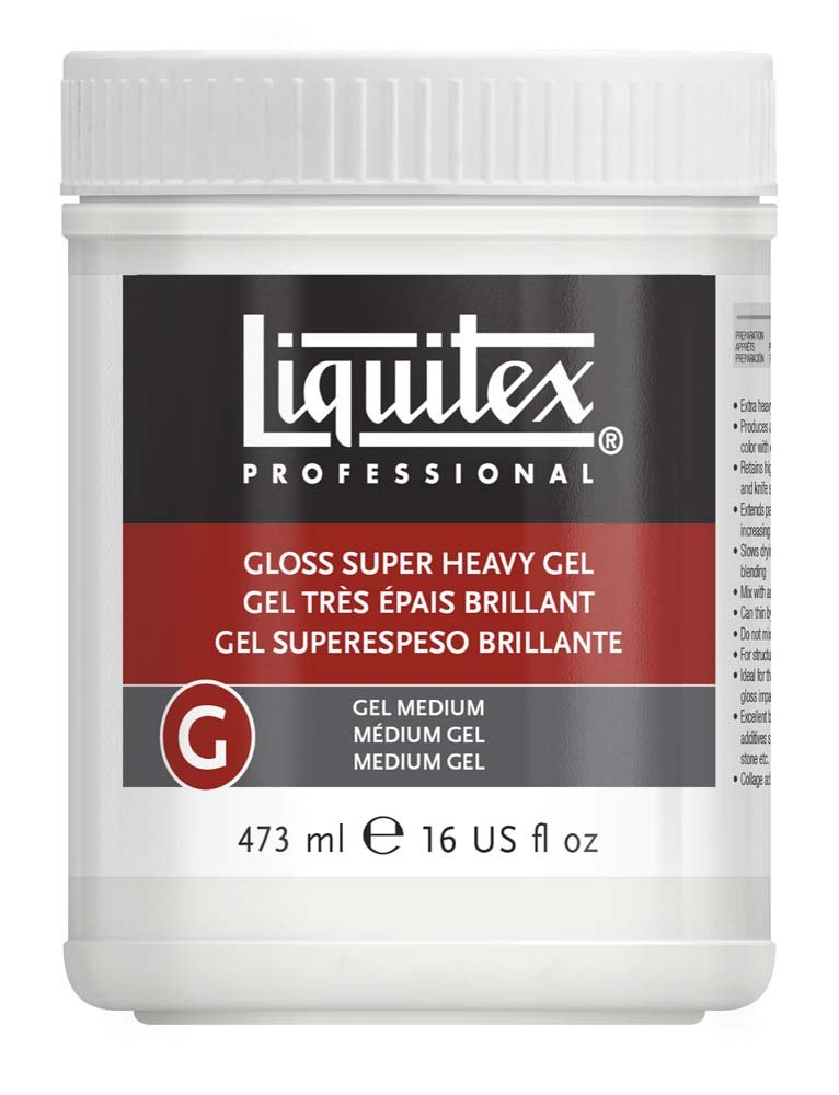 Blank Super Heavy Gel Liquitex 473 ml - Akrylmedier, Malermedium, Fernis og kunstner medier til kunstmaling
