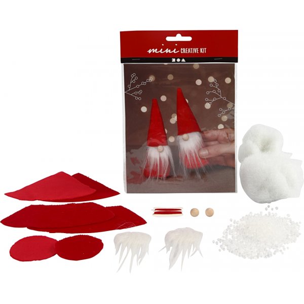Mini DIY Kit - röd - tomtenissar Mini DIY Kit - röd - tomtenissar