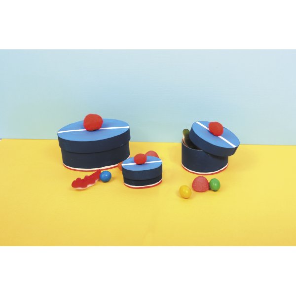 Pomponer 15 mm röd nyansmix, 45-pack Pomponer 15 mm röd nyansmix, 45-pack