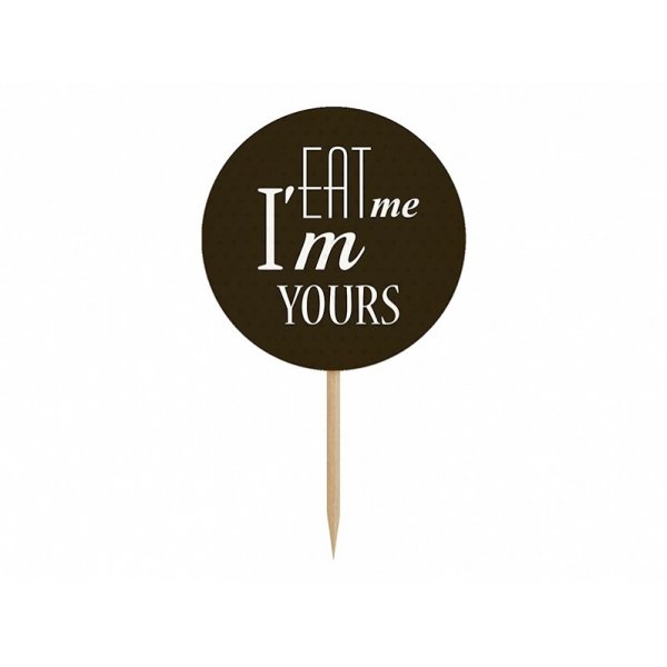 Cupcake toppers - Sweet love 6 st Cupcake toppers - Sweet love 6 st