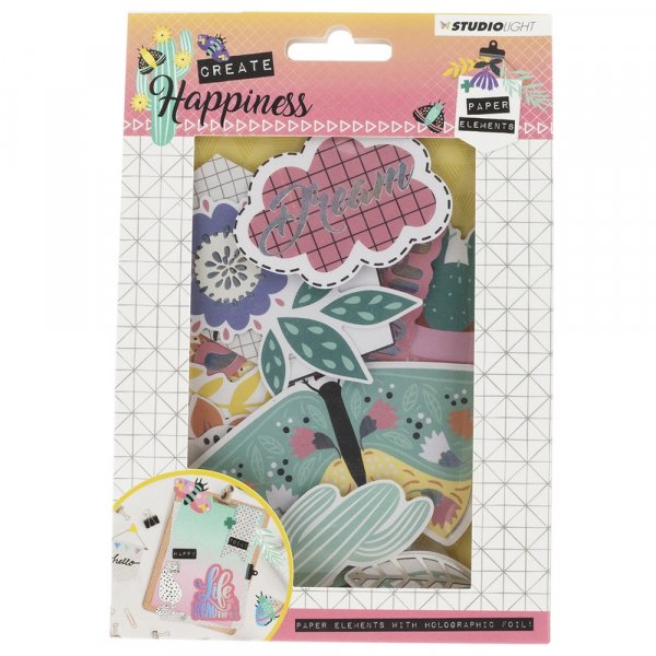 Designpapir punched Skaperglede A6