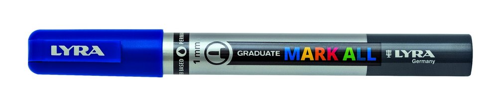 Merk Alle 1 mm Dark blue - Lyra Mark All, Markers, Penner, Penner, fargestifter og blekk