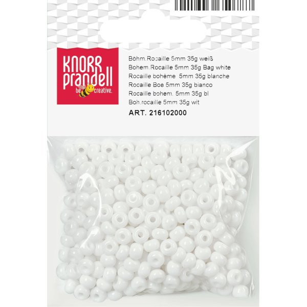 Rocaillep�rlor 5 mm 35 g - valfri f�rg
