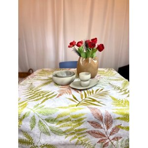 Vaxduk blad i olika f�rger 140 cm