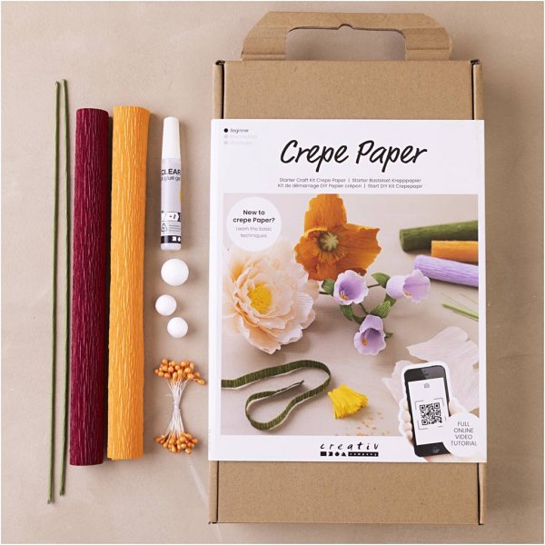 Start DIY Kit Kräppapper - mixade färger Start DIY Kit Kräppapper - mixade färger