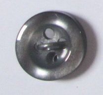 Knapp Rund 4-hl 11 mm 8st - Svartmelerad