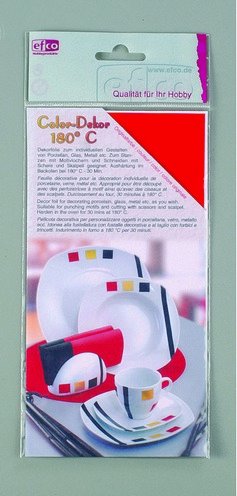Color-Dekor färgfolie 180 °C 100 x 200 mm - grön 2 st Color-Dekor färgfolie 180 °C 100 x 200 mm - grön 2 st