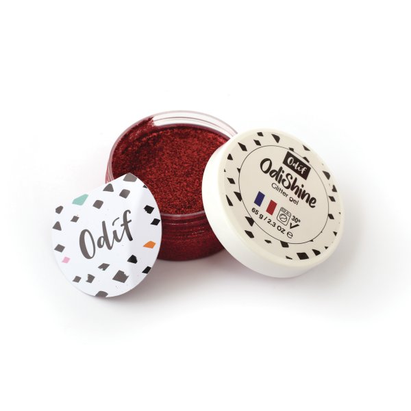 Glittergel ruby 70 ml Glittergel ruby 70 ml