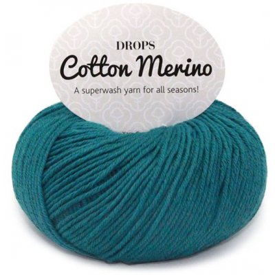 DROPS Cotton Merino Uni Color garn - 50g - Naturlig (01)